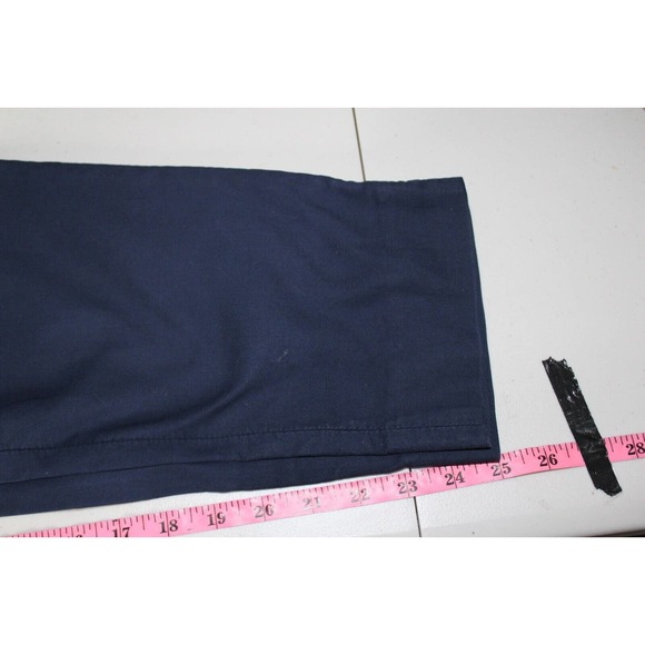 Gerard Darel Pants 6 38 Navy Blue Flat Front Straight Leg Chinos Cotton Pockets - Picture 8 of 9